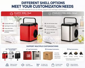 Portable <b>Countertop</b> Bullet <b>Ice</b> <b>Maker</b> 10-12kg/24h with Stable Performance 1.1L Water Tank for Home & Camping - Product Image 4
