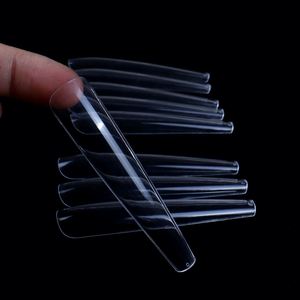 Ongles Conseils <span class=keywords><strong>Gel</strong></span> Transparent Doux X Clair <span class=keywords><strong>Capsule</strong></span> Extra Court Couvre Carré Français Pointe Double Forme Artificielle Presse Pleine Couverture Ongles - Product Image 3
