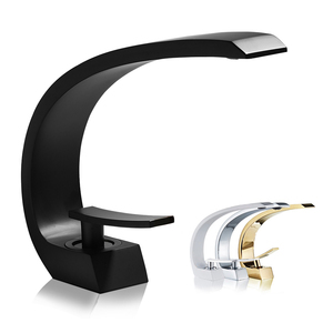 <span class=keywords><strong>Robinet</strong></span> de lavabo en acier inoxydable monté sur le pont à un trou Design lunaire antique moderne <span class=keywords><strong>pour</strong></span> eau chaude et froide <span class=keywords><strong>pour</strong></span> salle de bain - Product Image 1