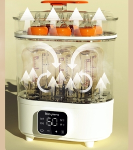 <span class=keywords><strong>Esterilizador</strong></span> <span class=keywords><strong>de</strong></span> biberón y pezón <span class=keywords><strong>de</strong></span> gran capacidad para el hogar, secador <span class=keywords><strong>de</strong></span> bebé, <span class=keywords><strong>esterilizador</strong></span> <span class=keywords><strong>de</strong></span> vapor automático para bebé dos en uno - Product Image 4