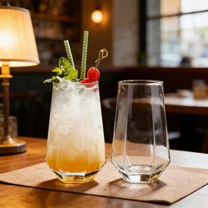 Juego de Vasos de Cóctel Geométricos al por Mayor, Vasos Cuadrados y Hexagonales para Té de Frutas, Mojito, Refrescos, Bebidas Frías, Accesorios de Bar - Product Image 4