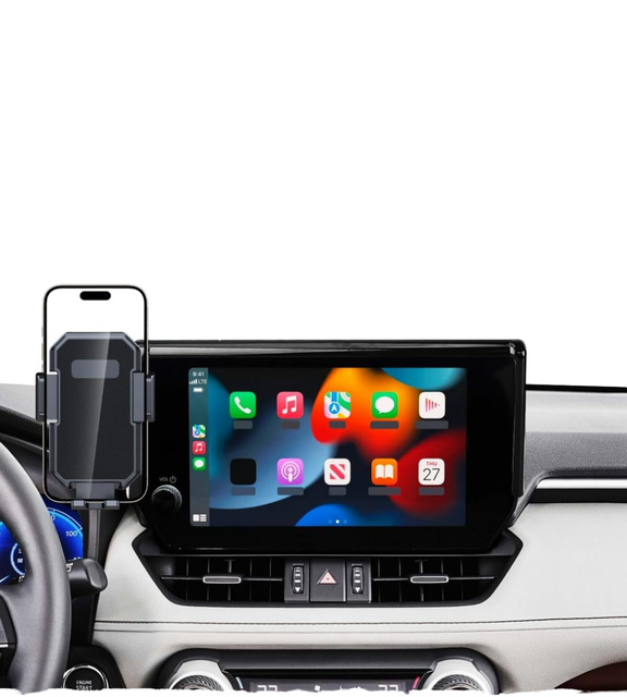 Hybrid Premium Car Phone Mount Holder 7/8-Inch Screen 360 Rotation One Touch Release Auto Lock Not