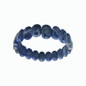 Bracelet de guérison en sodalite, bijoux en pierres naturelles pour l'équilibre énergétique, le bien-être spirituel et le soulagement de l'anxiété - Product Image 1