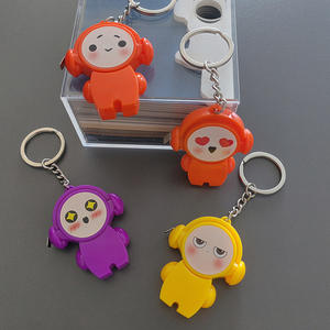 พวงกุญแจตลับเมตรพลาสติก 3 มิติ ลายการ์ตูนอื่นๆ ของขวัญไม้บรรทัดขนาดเล็กพกพา - Product Image 2