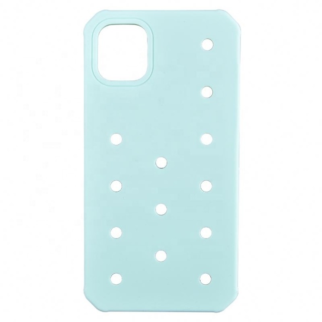 Shockproof Fashion Back Cover Cartoon Diy Silicone 3D Cute Mobile Phone Case for iPhone 13 14 15 16 17 Pro Max Hold Clog Charms