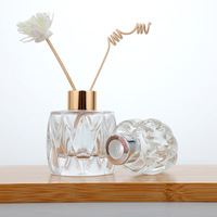 Flacon diffuseur personnalisé vide coloré flacons diffuseur en verre ambré de 50ml 100ml avec bouchon bouteille en verre de parfum plus frais d'air de 100ml
