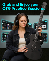 Guitare électrique Enya Nova Go Sonic Smart en fibre de carbone avec touche en alliage cuivre-nickel-argent et haut-parleur sans fil intégré