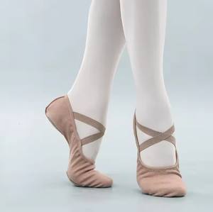 <span class=keywords><strong>Ballerine</strong></span> en tissu entièrement élastique chaussure de danse pour enfants chaussures de ballet pour femmes dansant enfants Yoga griffe de chat adultes vente en gros - Product Image 2