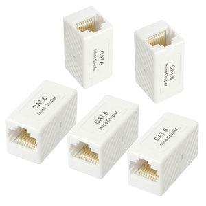 Cat6 Cat5e UTP Connecteur Femelle <span class=keywords><strong>RJ45</strong></span> 8P8C <span class=keywords><strong>Coupleur</strong></span> Inline <span class=keywords><strong>RJ45</strong></span> <span class=keywords><strong>Ethernet</strong></span> Câble Extender Adaptateur Keystone Jack - Product Image 1