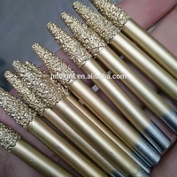 Outils de routeur CNC pour la sculpture de la pierre, avec nez de boule, fraise pour graver le marbre, 9*6*12mm