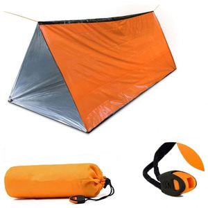 OEM PE Orange <b>Single</b> Four-season Quick Automatic Opening Relief Emergency Fishing Bivvy <b>Tent</b> Aluminum Foil Insulation High - Product Image 1
