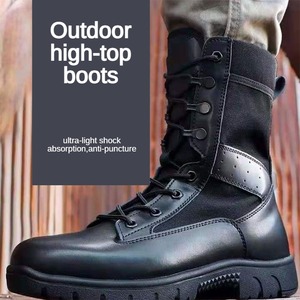 Vente en gros de chaussures de randonnée professionnelles bon marché personnalisées de haute qualité Protection de sécurité en plein air Bottes de combat de randonnée respirantes - Product Image 2