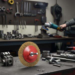 Brosse conique à fil ondulé de 6 mm en acier inoxydable pour meuleuse d'angle - Product Image 3