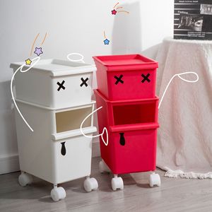 <b>Stackable</b> <b>Storage</b> Box Double Layer Food <b>Container</b> With Wheels Easy To Move For Kitchen pantry - Product Image 3