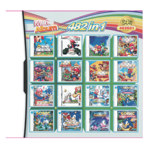 ตลับเกม 482-in-1 สำหรับ <span class=keywords><strong>Nintendo</strong></span> <span class=keywords><strong>DS</strong></span>/NDS/NDSL/NDSi/3DS/2DS XL/LL รองรับเกมหลายเกม สำหรับ <span class=keywords><strong>Mario</strong></span> เวอร์ชั่นอเมริกา วัสดุพลาสติก - Product Image 4
