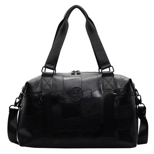 New <b>Soft</b> <b>Leather</b> Duffel <b>Bag</b> 20-35L Lightweight Portable Travel Fitness <b>Bag</b> With Wet Dry Separation Unisex White Black Pink Brown - Product Image 4