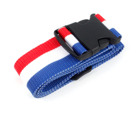 Sangle de bagage en polyester imprimée en gros, réglable, avec logo personnalisé, en nylon, pour voyage