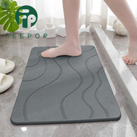 Tapis de bain en pierre écologique fabriqué à la machine, séchage rapide, absorbant, en diatomite, antidérapant, solide