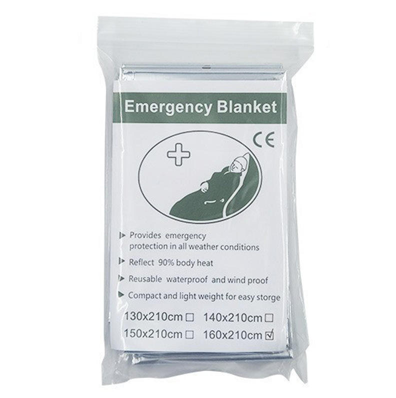 160*210 silver emergency blanket