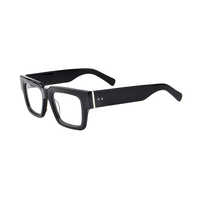 Monture optique en acétate de conception italienne monture carrée classique lunettes de luxe en acétate épais