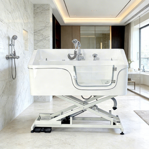 Bañera de Acrílico Ecológica PetFit para <span class=keywords><strong>Mascotas</strong></span>, con Funciones de <span class=keywords><strong>Spa</strong></span>, Masaje y Baño de Leche, Altura Ajustable, para Perros y Gatos - Product Image 3