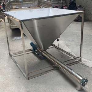 Convoyeur à vis hélicoïdal en acier inoxydable standard d'usine, grande capacité, avec trémie - Product Image 6