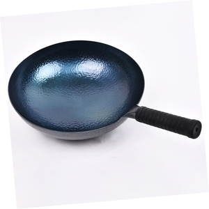 <span class=keywords><strong>Wok</strong></span> en fer authentique fait main, boutique officielle, poêle traditionnelle pour sautés, usage domestique, <span class=keywords><strong>wok</strong></span> noir non revêtu 5L Sole - Product Image 5