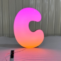 Letrero Publicitario LED de Acrílico Personalizable, Letras LED 3D de Gelatina, Letras Decorativas con Luz 3D