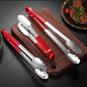Premium Quality Anti Slip Stainless Steel Steak <strong>Tongs</strong> Cooking Kitchen Clip,Kitchen Buffet Party Catering Salad <strong>Serving</strong> <strong>Tongs</strong> - Product Image 5