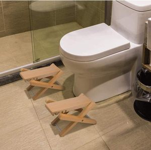 1 Pair Folding Squatting Stool Multi-Function 7-9" Height <strong>Step</strong> Poop Stool Wood <strong>Toilet</strong> Stool Portable <strong>Step</strong> <strong>for</strong> Adult Bathroom - Product Image 3