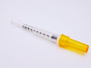 Seringue à <span class=keywords><strong>insuline</strong></span> jetable CE ISO, 0,5 cc, 1 cc, <span class=keywords><strong>aiguille</strong></span> rétractable, seringue médicale en PP pour les patients diabétiques - Product Image 2