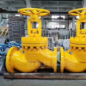 Vanne à boisseau droit manuelle industrielle J41Y J41H-16C à bride en acier inoxydable 304 DN150 pour vapeur à haute température - Product Image 2