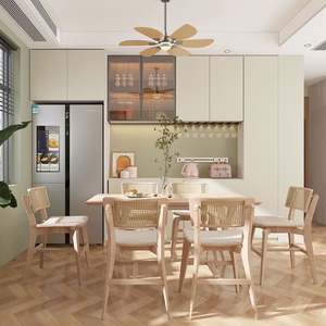 Aparador Moderno y Elegante para el Comedor y Bar, Esencial para Guardar Vajilla, Madera de Mango con Puertas de Vidrio - Product Image 5