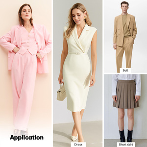 Tela Sólida Tejida Elástica en 4 Direcciones de Poliéster y Elastano de 200GSM, 220GSM, 260GSM, 250GSM para Pantalones de Traje - Product Image 2