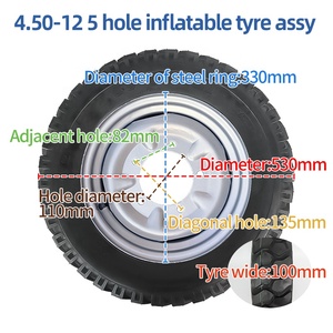 1.5 tấn xe máy Trọng lượng mùa xuân sốc hấp thụ lắp ráp ba bánh vận chuyển hàng hóa xe phía trước bánh xe chỉ đạo rung mùa xuân isolator - Product Image 3