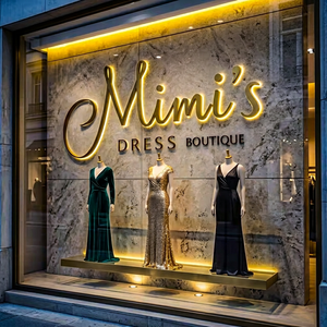 Enseignes au néon <span class=keywords><strong>LED</strong></span> personnalisées, lettres 3D en acier inoxydable, enseignes en acrylique <span class=keywords><strong>LED</strong></span> pour devantures de magasins, logos publicitaires pour entreprises - Product Image 4