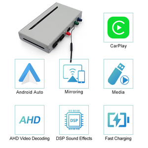 กล่องถอดรหัสเครื่องเล่นเสียงในรถยนต์ HFmidia Wireless CarPlay Android Auto สำหรับรถยนต์ Mercedes Benz S Class W222 V222 X222 ปี 2018-2019 NTG5.5 - Product Image 5