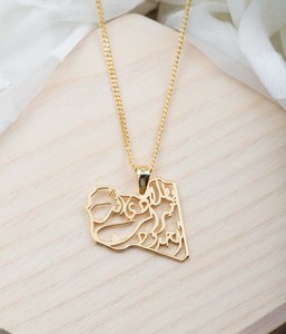 Vòng Cổ Cờ Quốc Gia <span class=keywords><strong>Iran</strong></span> Mặt Dây Chuyền Vòng Cổ Bản Đồ <span class=keywords><strong>Iran</strong></span> Vòng Cổ Tấm Thép Không Gỉ Trang Sức Thép Không Gỉ Mạ Vàng - Product Image 4