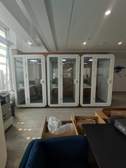 Noise Reduction Soundproof Cabin Fast Assemble Booth Office Pod One People Space 100-230V Power