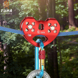 Polea de Doble Eje de Acero Inoxidable de Alta Capacidad de Carga, Equipo de Tirolina para Aventuras al Aire Libre, Uso Comercial - Product Image 2