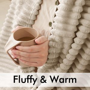 ผ้าห่มผ้าสักหลาดขนแกะสองชั้นสำหรับฤดูหนาวขนาดคิงไซส์ - Product Image 5