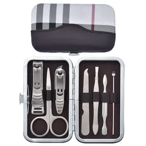 Wellflyer Groothandel Gepersonaliseerde Patroonzak Professionele 7 Stuks Pedicure En Manicure Beauty Set Nagelverzorging Kit Voor Cadeau