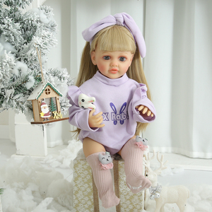 Poupée réaliste en Silicone pour bébé fille, jouet Reborn, 21 pouces, vente en gros - Product Image 3
