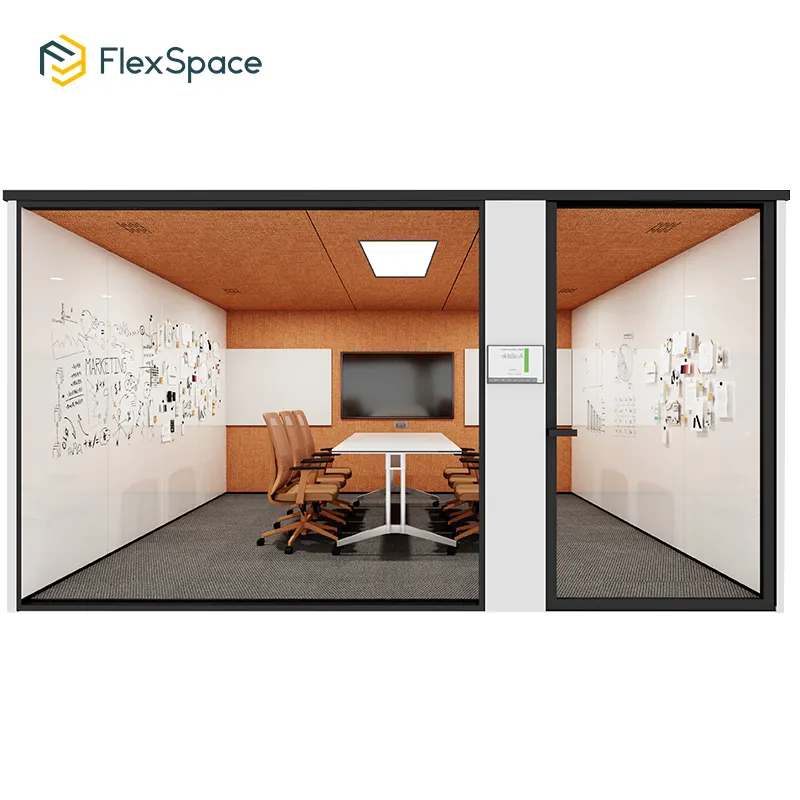Flexspace 2023 Factory Price Soundproof room in room Office pof Indoor Office Soundproofing Office meeting room