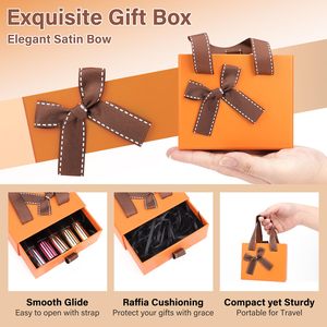 Boîte d'emballage cadeau de luxe avec logo personnalisé avec base rigide, couvercle et fond en carton pour les soins de la peau, cosmétiques, mascara, cadeau - Product Image 3