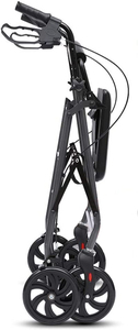 Có thể điều chỉnh cánh tay gấp rollator với 8 inch bánh xe thép hỗ trợ 300 lbs 8 inch cán Walker cho phục hồi chức năng điều trị - Product Image 4