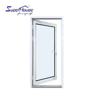 Puertas de entrada exterior de cristal de aluminio personalizadas de Superhouse <span class=keywords><strong>Hotel</strong></span> moderno con puerta abatible certificada NFRC <span class=keywords><strong>NOA</strong></span> - Product Image 3