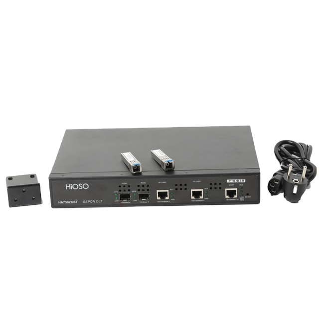 CaiLi Fiber Optic Production Machine 2 PON Epon Mini 2 Ports OLT FTTH Supply Not Include Modules Onu 1 Year Warranty CN GUA