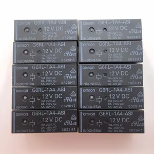 G6RL-1A4-ASI-DC12 الطاقة G6RL-1 أومرون DIP ic رقاقة الشركة المصنعة للدارات المتكاملة مرحل الجيل الغرض SPST 10A 12V