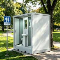 Baño Público Temporal para Exteriores, Prefabricado, de Bajo Precio, Ducha Móvil, Baño Modular para Patio Trasero, Baño Pequeño para Casa